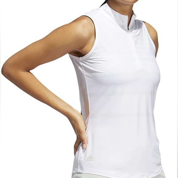 Adidas Herringbone Stripe Sleeveless Golf Top! Size Small - Picture 7 of 7